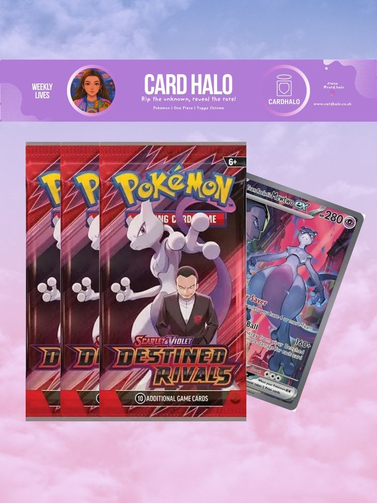 X3 Pokemon Destined Rivals Booster Packs